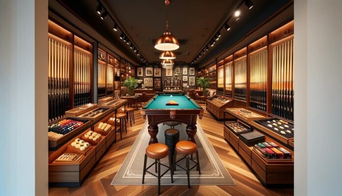 Pool cue store